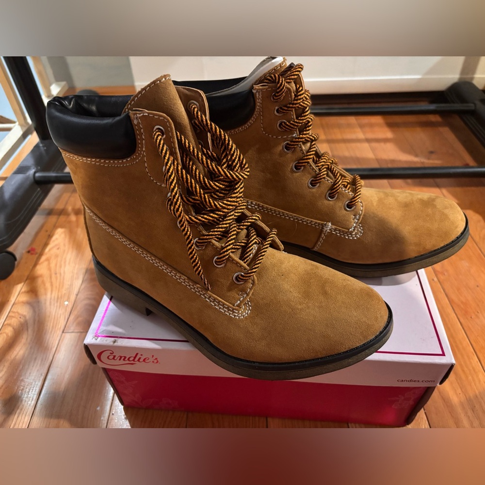 Candie's Brown Lace-Up Boots